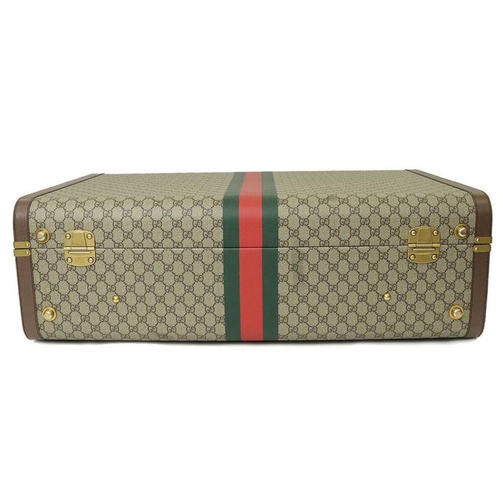 Pre Loved gucci Monogram Suitcase Women brown | brown Luggage - Picture 3 of 8